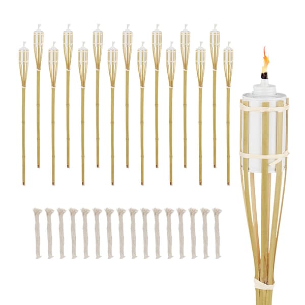 Trädgårdsfacklor set, 90x6 cm, Natur, Bambu, Kodustaar