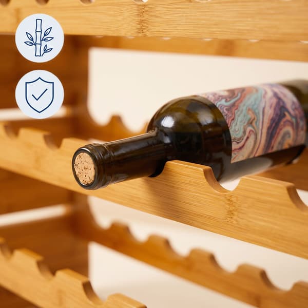 Stabelbar vinholder, bambus, Kodustaar