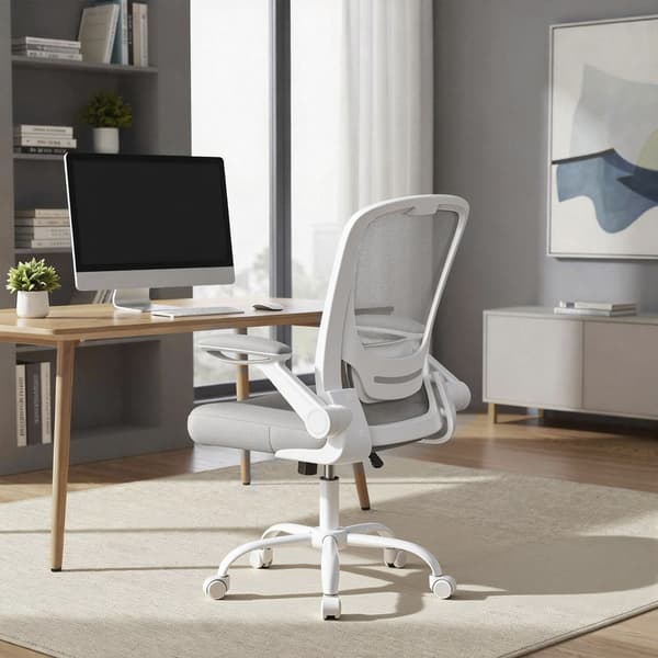 Kontorstol 53 cm Svart Ergonomisk Mesh