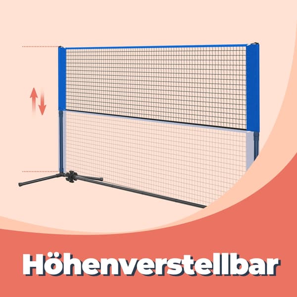 Badmintonnet, 500x103 cm, Blå