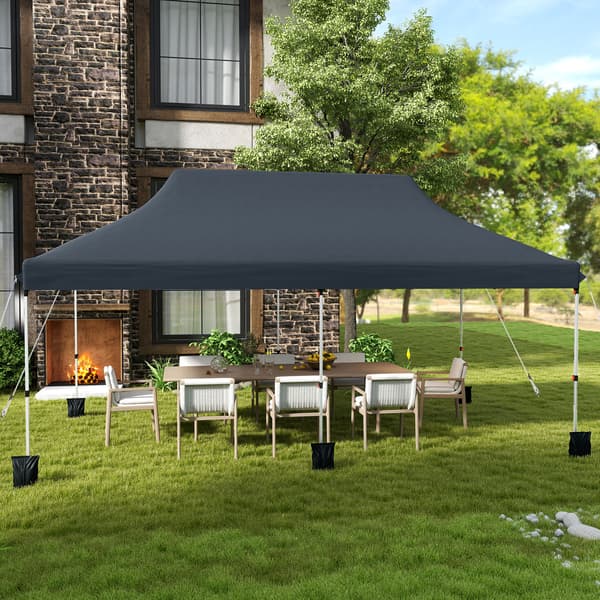 Pavillon 610x305x317 cm Sort, sammenklappelig , Star