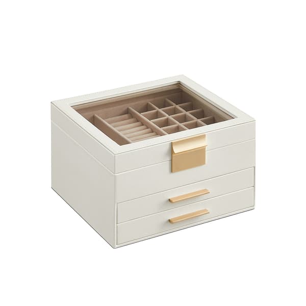 Smyckeskrin 23,1x20,3x13,5 cm vitt
