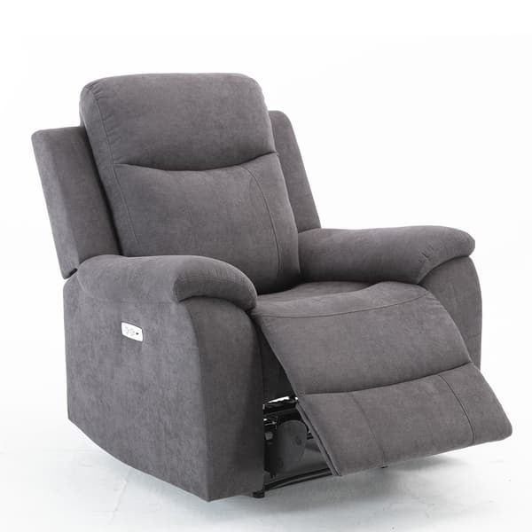 Nojatuoli Milo 97x96x103 cm Harmaa Kangas