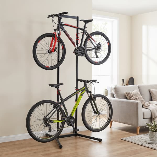 Cykelophæng til 4 cykler 76,2x73,7x215,9 cm sort