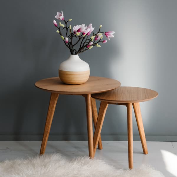 Sidebord sæt HELENA 40x40 cm 50x45 cm Eg