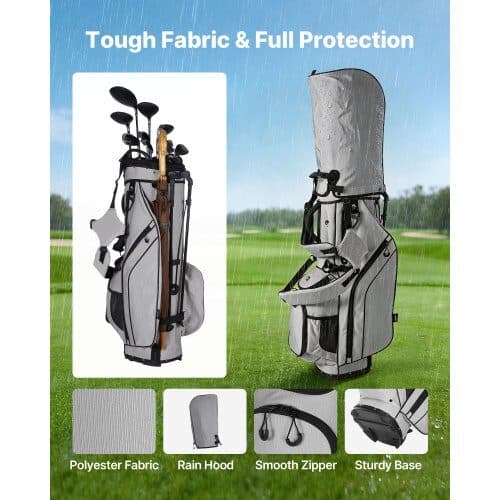 Golfvognstaske G-SB-04 420x260x930 mm sort polyester