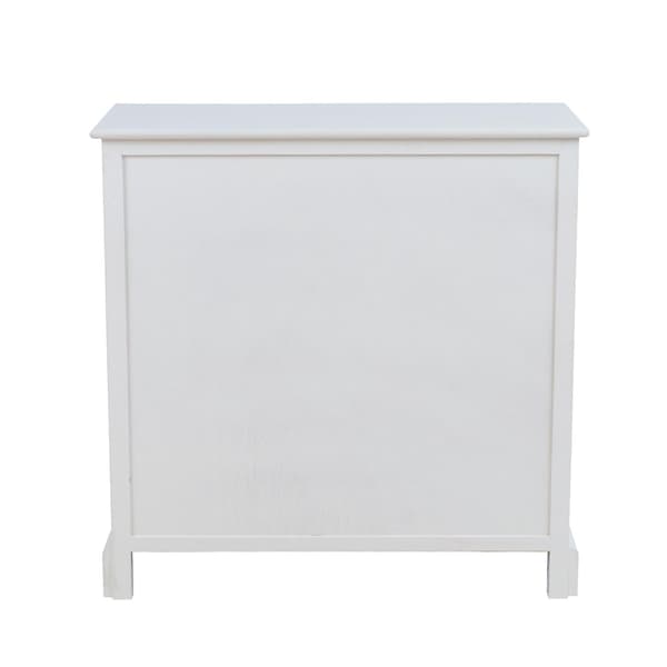 Skåp 75x33x75 cm vitt trä
