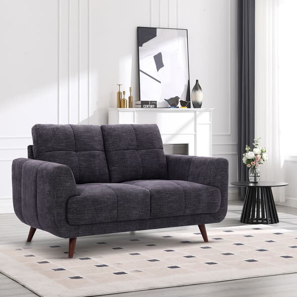 Soffa Steve 154x88x90 cm mörkgrå tyg
