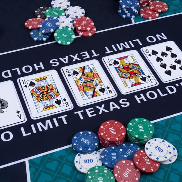 Pokerbordplade til 10 spillere 178x89 cm sort/grøn
