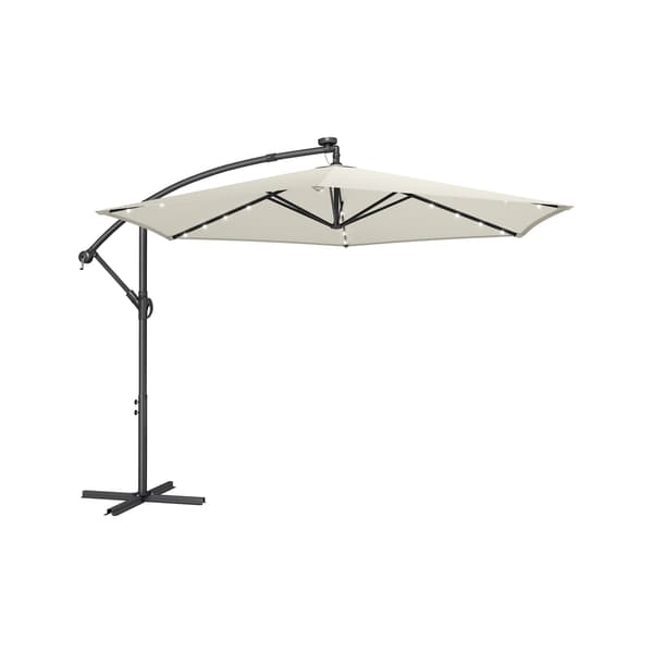 Uteparasoll 350x256 cm Beige