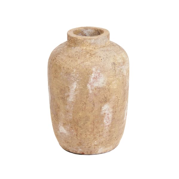Vase Echo 20x20x30 cm Creme Terrakotta