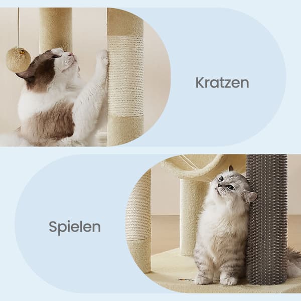 Kattetræ 59x48x190,7 cm Beige