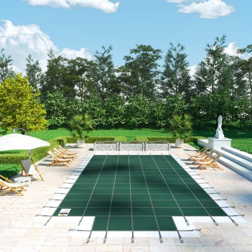 Poolskydd 670x1280 cm Grönt Nät