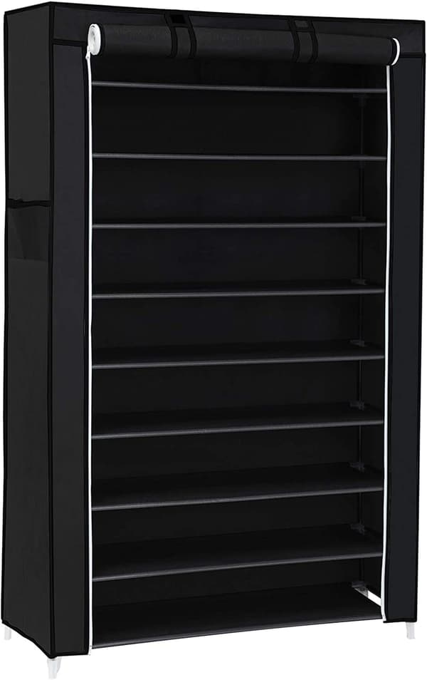 Skohylde 85x28x162 cm Sort