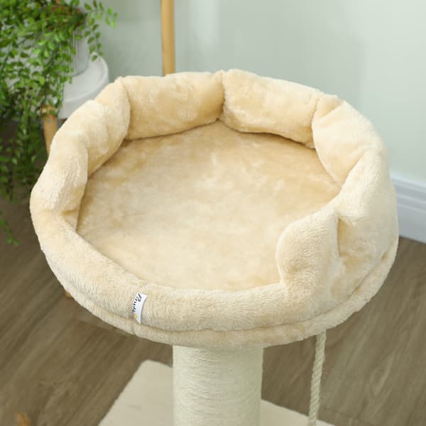 Kattetræ med kattekurv 55x55x83 cm creme