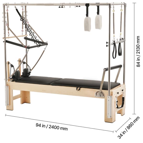 Pilates Reformer 240x86x213 cm Trä