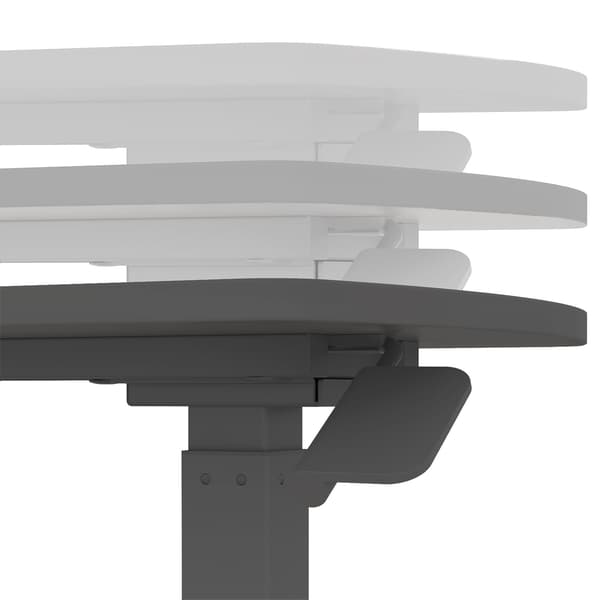 Skrivebord 70x40x67,5-106 cm Sort Justerbart