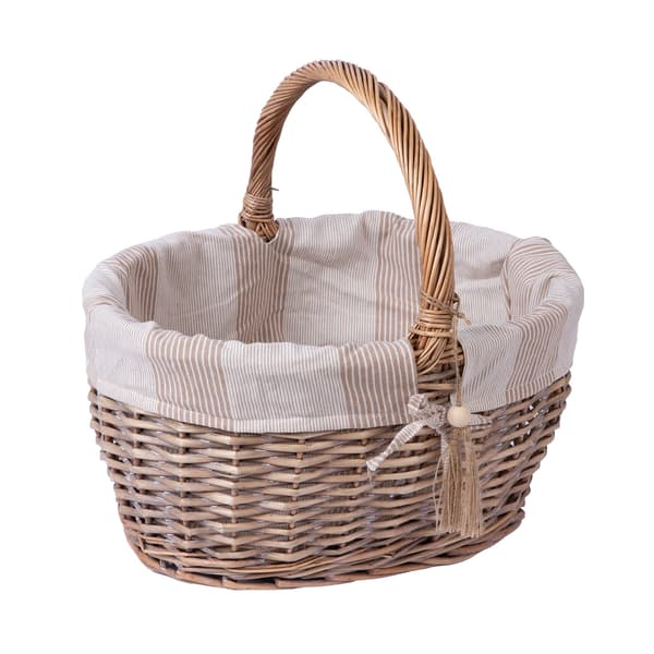 Kurv WILLI STRIPE 42x31x23/38 cm