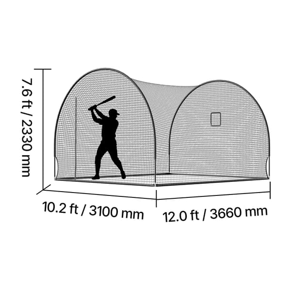 Battingbur 366x310x233 cm polyester net