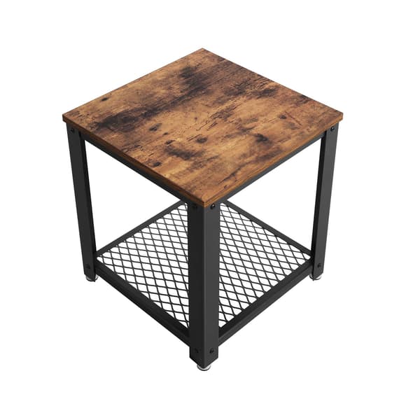 Sidobord, 45x45x55 cm, Brun Svart