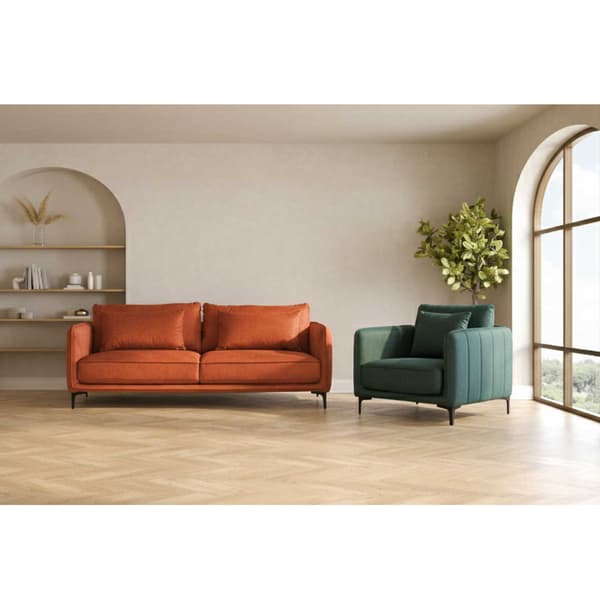 Sofa BIANKA 146x98x85 cm grøn stof