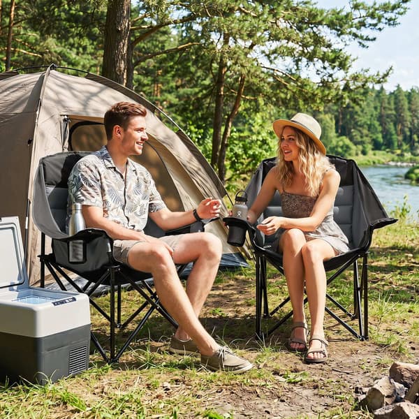 Campingstol 92x69x103,5 cm grøn