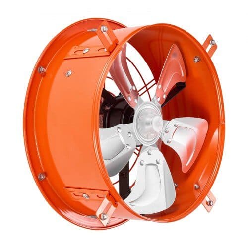 Loftventilator, solenergi, 30.5 cm, 900 CFM, med termostat, orange