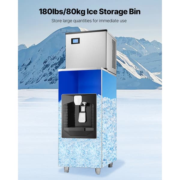 Isdispenser, 56,5x86,5x130 cm, Justerbar, Rustfrit stål