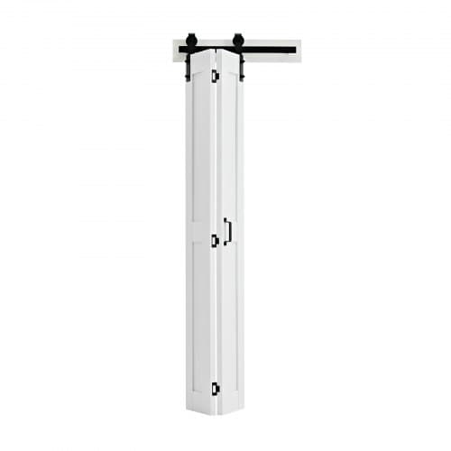 Dobbeltdørs Skydedør, 60.9x213.4x3.5 cm, Hvid, MDF