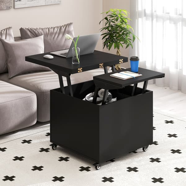 Sofabord, 120x60x66 cm, Sort, Opbevaring , Star
