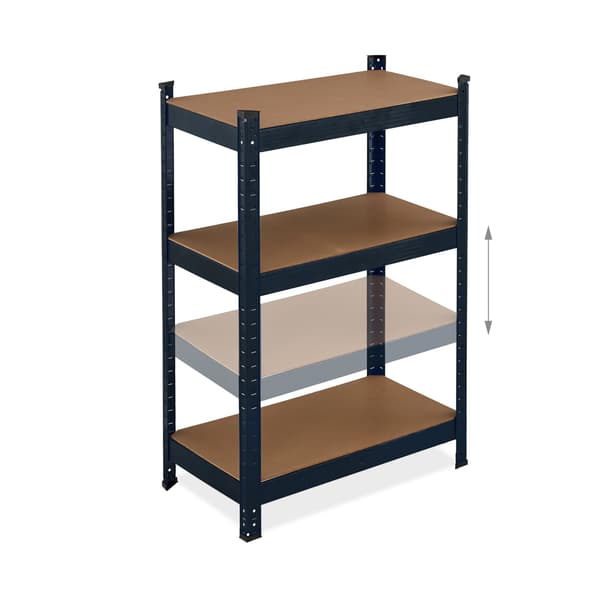 Garageställning, 180x70x45 cm, Svart, Kodustaar