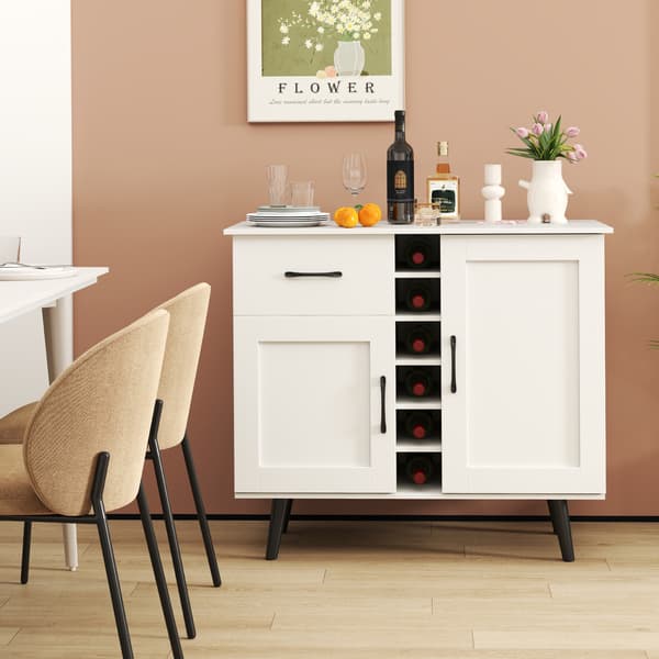 Skænk, 90x40x79 cm, Hvid - materiale: spånplade, mdf , Star