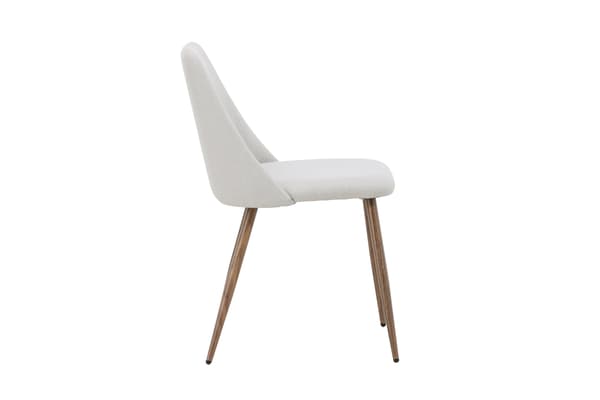 Spisestol, 46x46 cm, Beige, Linned