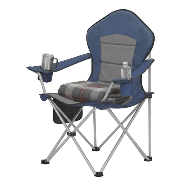 Campingstol 61x93x108 cm Blå