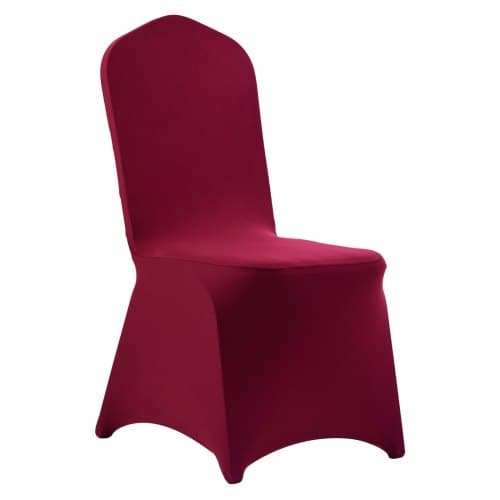 Stolsöverdrag, 50-pack, 51x45x95 cm, vinröd, polyester spandex