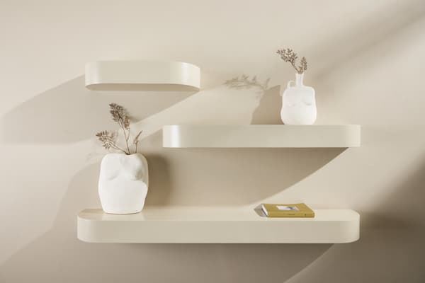 Hylly, Glow 3-pack, Beige