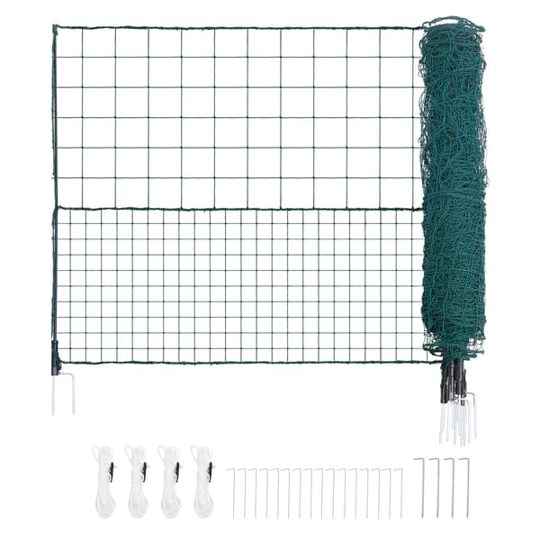 Midlertidigt hegn 125x2500 cm grønt plastiknet