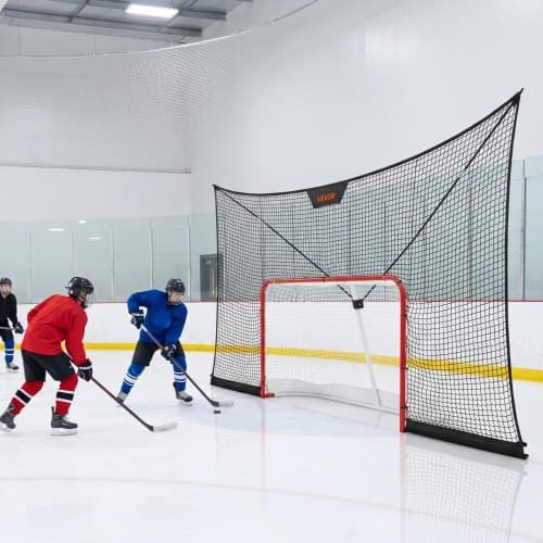 Hockeymål og bagstop-net sæt 366x213x67 cm
