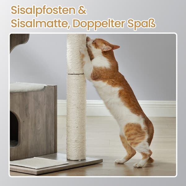 Kattställning, 66x40x86 cm, greige, MDF