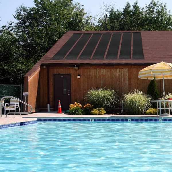 Solopvarmepaneler til swimmingpool, 2,5x10 ft, 2,5x20 ft, Sort