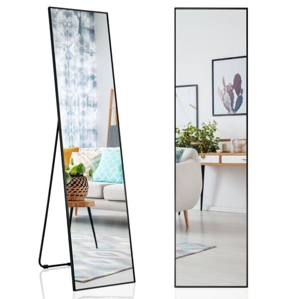 Spejl, 160x40x2 cm, Sort, Star