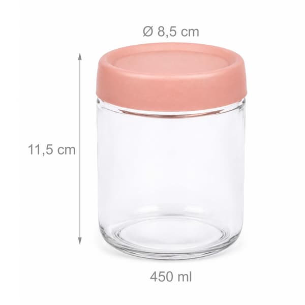 Set med syltburkar 11,5x8,5 cm Transparent glas, Kodustaar