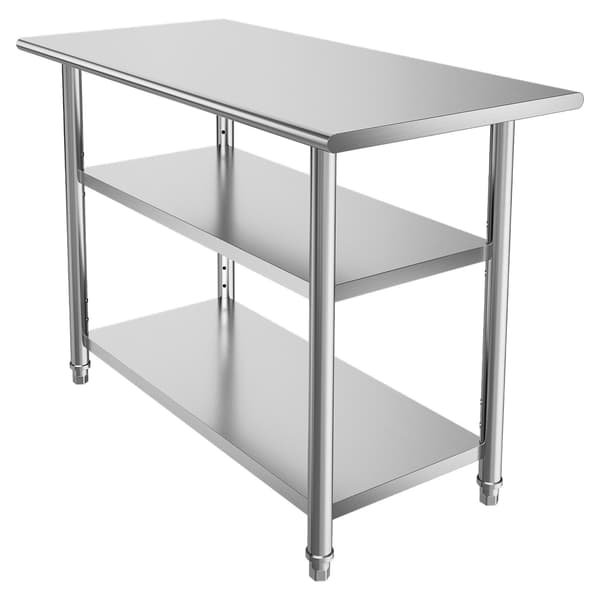 Arbejdsbord 61x122x86,4 cm Rustfrit Stål