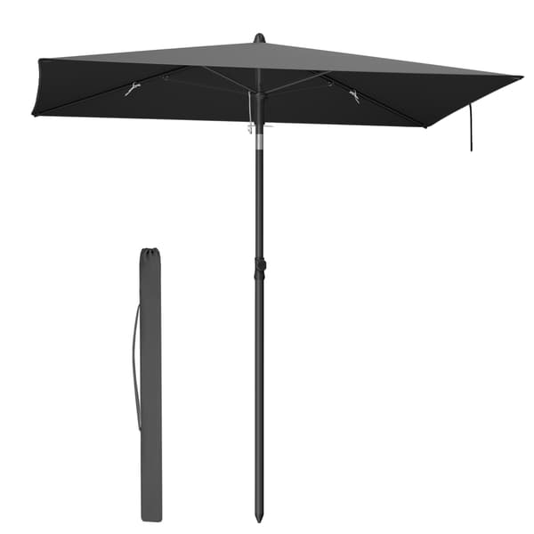 Parasol 190x120x230 cm Grå