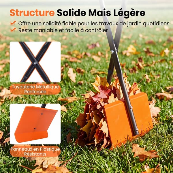 Leaf Grabber 92 cm 30x15x92 cm orange/sort