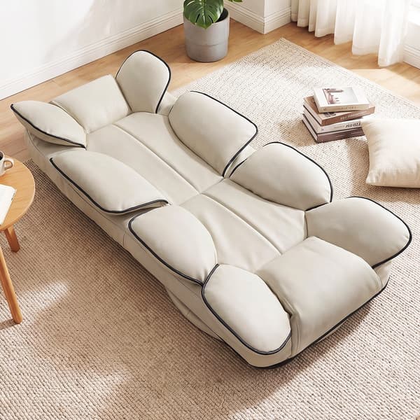 Gulvspil stol 56x56-117x20-76 cm beige