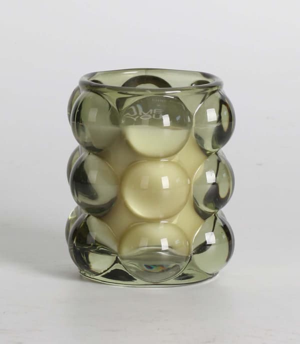 Duftlys 8,4x9,2 cm Grøn Glas