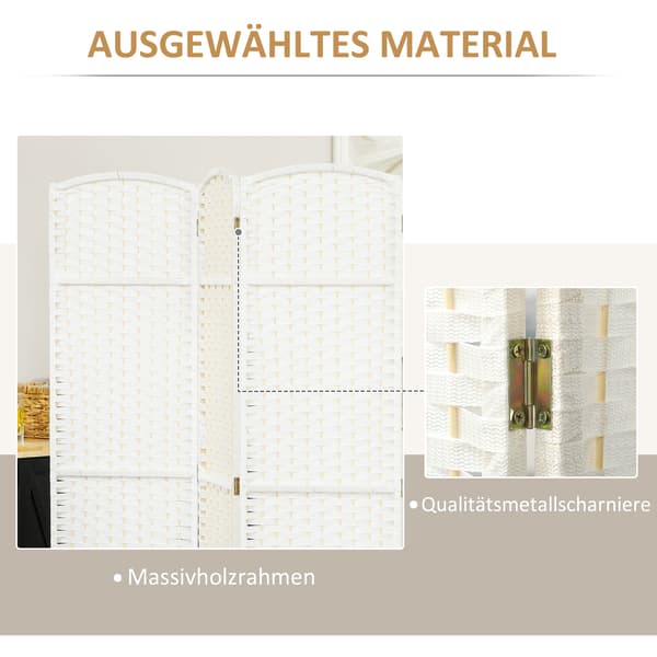 Rumdeler, 240x1,6x170 cm, Hvid