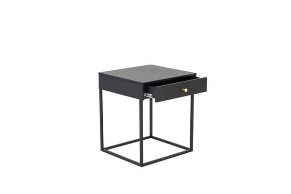 Sidebord STAAL, sort, stål