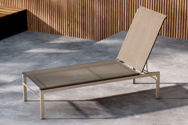 Aurinkotuoli Massimo 60x118 cm Beige Teräs